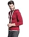 StyleDome Men's Solid Color Long Sleeve Muscle Hoodies Tops Blouse Shirt Wine Red S