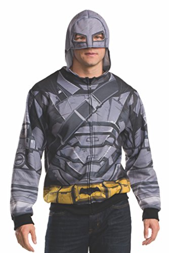 Rubie's Men's Batman v Superman: Dawn of Justice Batman Armor Costume Hoodie