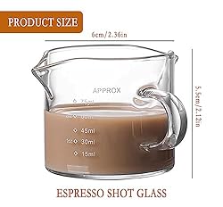 Double Spouts Measuring Coffee Milk Cup 75ML