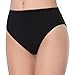 Wingslove 3 Pack Plus Size Underwear for Women, High Cut Panties Comfort Soft Breathable Underwear Ladies Full Coverage Panty Black