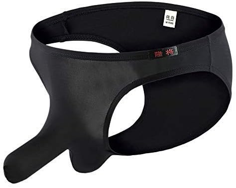Vickyleb Mens Fashion Sexy Elephant Nose Underpant Briefs Plain G-String Thong Underwear Panties Underwear