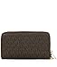 Michael Kors Wristlets Large Flat Multifunction Phone Case Brown One Size