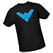 Nightwing Logo Batman Adult T-Shirt - Black (XX-Large)