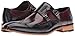 Stacy Adams Men's Brewster Double Monk Strap Wingtip Slip-On Loafer