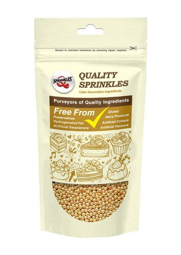 Natural 4mm Gold Nuts Dairy Soy Gluten GMO Free shimmer Pearls