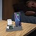 AhaStyle 3 in 1 Charging Stand Silicone Desktop Dock Holder [Chargers NOT Included] Compatible with Apple Watch, AirPods Pro/AirPods / AirPods 2 and All iPhone Models(Dark Grey)