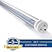 Hyperikon T8 4 Foot LED Bulbs, 40 Watt (18W), T10 T12 Light Tube, 3000K, Single End Ballast Bypass, Clear, 4 Pack