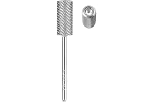 Kiara Sky Large Barrel Medium Universal Nail Drill Bit for E-file | with Safety Edge for Cuticle and Nails Care | Non-Coated