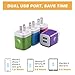 IVELLTARE USB Wall Charger, 4-Pack 2.1A Dual Port USB Cube Charger Plug Power Adapter Charging Block Compatible with iPhone Xs/XR/Xs Plus/X, 8/7/6 Plus, Samsung, LG, Moto, Android Phones More