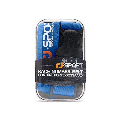 Triathlon Race Number Belt - Also for Running, Cycling, Marathons (Blue)
