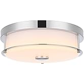 Living District Kolson 12" Led Flush Mount in Chrome