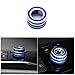 Thor-Ind 5pcs Center Console AC Air Conditioning Radio Audio Function Rear Mirror Knob Button Switch Cover Trim Compatible with Toyota Camry 2018 2019 2020 (Blue, 2018-2020)