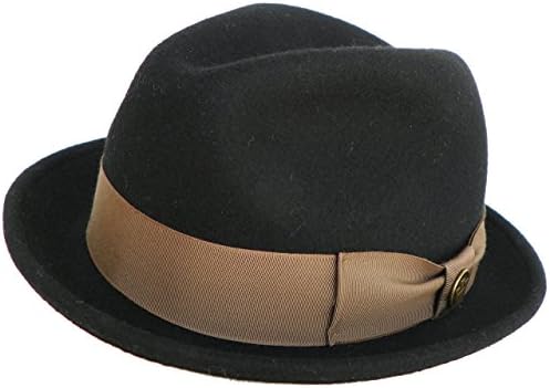 Goorin Bros USA Blake Cadell Wool Fedora (Black, Large)
