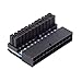 JSER ATX 24Pin Female to 24pin Male 90 Degree Power Adapter Compatible for Mainboard Motherboard Desktops PC Supply