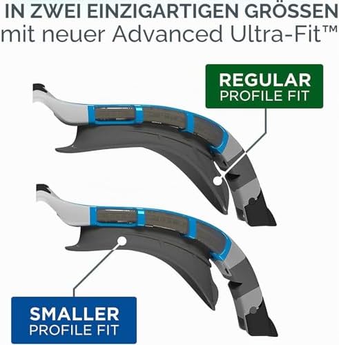 Predator Schwimmbrille Erwachsene, Herren und Damen – UV-Schutz, Antibeschlag, Bequemer Sitz & Einfach Verstellbare Zugbänder Rauchglas, Grün/Klar, Regulär