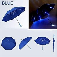 LONLLYS Umbrella Led Flashlight Clear Umbrella for Night Safety Led Color Light Transparent Umbrella