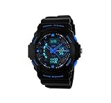Misskt@ 30m Water-proof Boys Girls Sport Digital Watch with Alarm Stopwatch Children Watch Blue