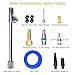 PowRyte Elite Tire Inflator with 250 PSI 0.1% High Accuracy Digital Tire Pressure Gauge and 12 Piece Accessoires Including 3 Piece Air Chucks,Green