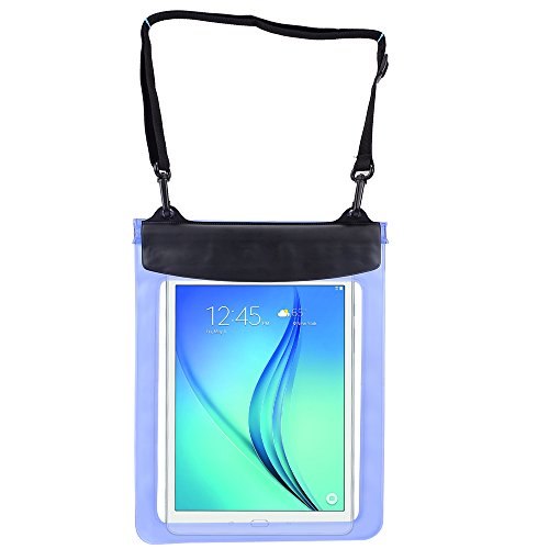 Premium Blue Waterproof Pouch Bag Case for iPad Pro 10.5 / Huawei Mediapad M3 Lite 10.1 / Lenovo Tab 4 10 Plus / New Yoga Tab 3 Pro 10 / Lenovo Miix 320 / Samsung Galaxy Tab S3 / Galaxy Book 10.6