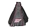 The Tuning-Shop Ltd For Ford Focus Mk3 2011-15 Gear Stick Gaiter Black Leather Red 