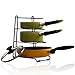 Pan Organizer Rack - Kitchen Cabinet Pantry Pots and Pans Holder, Black