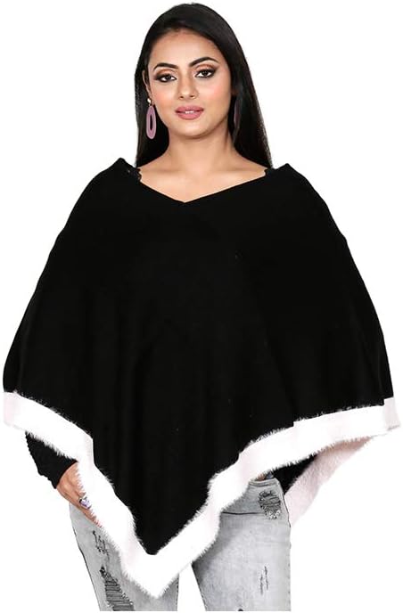 Latest Pullover Cardigan Womens Ponchoes Capes Sweater Tops #RS1015