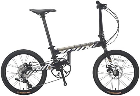 Banian 20" Alloy 8 Speed Folding Bike Disc Brake,Black