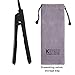 KIPOZI Hair Straightener Mini 0.5 Inch Ceramic Flat Iron for Travel, Effective for Bangs Short and Thin Hair, Dual Voltage Heats Up Quickly Black