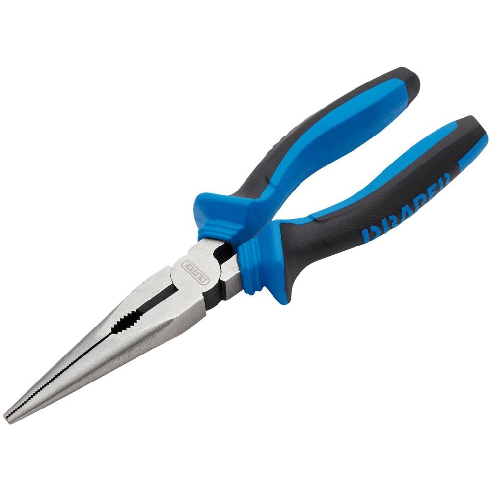 Draper 44143 Long Nose Plier with Soft Grip, 200mm