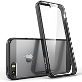 iPhone SE Case, [Scratch Resistant] i-Blason Clear [Halo Series] for Apple iPhone SE Cover 2016 Release/Compatible with iPhone 5S/5 (Clear/Black)
