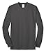 Port & Company Men's Tall Long Sleeve 50/50 Cotton/Poly T Shirt XLT Charcoal