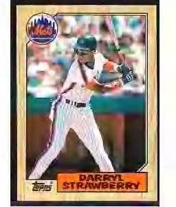 1987 topps darryl strawberry all star
