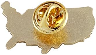 Forge United States Outline American Flag Patriotic Lapel Pin (Value Pack)