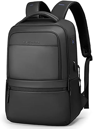 MARK RYDEN Slim Laptop Backpack For Men, High Tech Backpack With Scratch Resistant Shell And Usb Charging Port Waterproof Business Backpack Ideal
