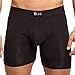 Ejis Sweat Defense Boxer Brief | Comfort Pouch | Sweat Proof Micro Modal (Medium, Black)