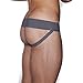 C-IN2 Men's Core Basic Strap Jock, Grey Heather, Large
