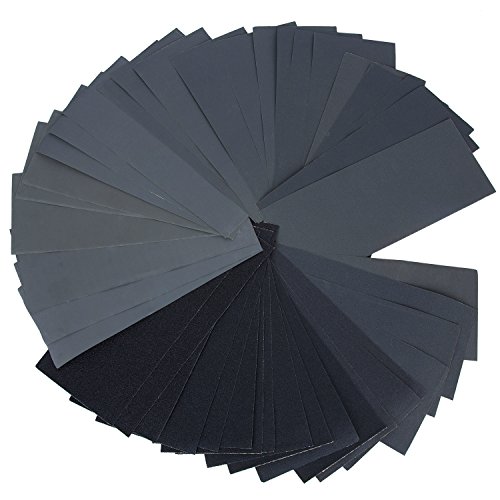 Sadzero Sandpaper Set 42 Pcs (9''x3.6'') 120 To 3000 Grit Sandpaper Assortment Abrasive Paper for Automotive Sanding, Wood Furniture Finishing, Wood Turing Finishinguse in Construction and Automobiles - Thumbnail 7