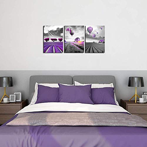 Purple landscape Wall Art for living room Canvas Prints Artwork