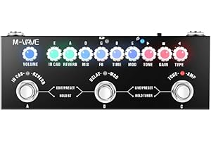 IOPPWIN CUBE-BABY Guitar Multi-Effects Pedal with 8 IR Cabinet Simulations, Rechargeable Battery, and Precision Tuner