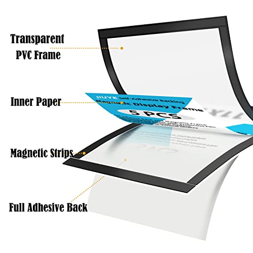 JIUYE Sign Holder 11x17 Wall Mount,Self Adhesive