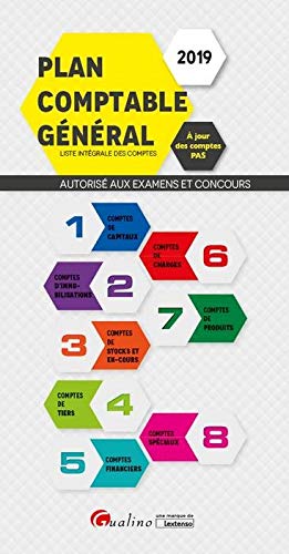 PLAN COMPTABLE GENERAL 2019- 5EME EDITION: LISTE COMPLETE DES COMPTES - AUTORISE AUX EXAMENS ET CONCOURS (EN POCHE) (French Edition) by COLLECTIF.