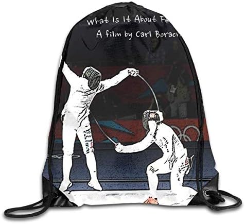 FShopNow Fencing Drawstring Backpacks Sport Leisure Bundle Backpack Beam Backpack Sport Gym Travelling Bag Light Backpack