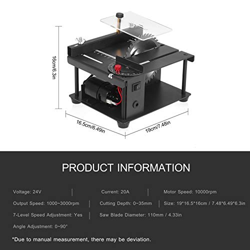 200W Tischkreissäge Mini Precision, Holzbearbeitung DIY Kreissäge, Drehbank Poliermaschine Bohrmaschine, 35MM… – Bild 4