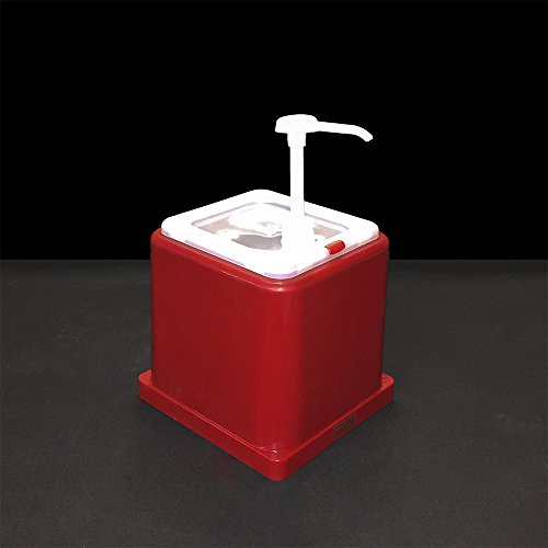 Prestoware PWKER Halfgallon Red Condiment Pump Dispenser, Ketchup (1/