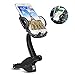 Bestfy Car Mount, Dual USB Universal Car Charger Holder Mount Goose-neck with Cigarette Lighter Chargers for iPhone/Samsung/HTC/Sony/Moto/LG and more Smartphones