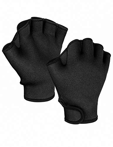image for FitsT4 Sports FitsT4 Aqua Gloves Webbed Paddle Swim Gloves Fitness Wat