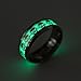 Vintage Retro Biker Band Rings Cool Big Skull Face Stainless Steel Luminous Glow in The Dark SUNSCSC