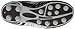 Vizari Striker FG Soccer Shoes | Firm Ground Cleats for Outdoor Surfaces | Lightweight and Easy to wear Youth Outdoor Soccer Cleats | Black/ Silver | 1 Little Kid