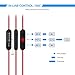 SoundPEATS Bluetooth Headphones Sport Wireless Sweatproof Earbuds for Running with Mic (8 Hours Play Time, Bluetooth 4.1, aptx, Secure Fit Ear-hook Design) Q11 - Red