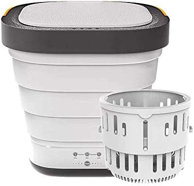 S Smautop 小型洗濯機 折りたたみ式 脱水機能付き ミニ洗濯機 全自動 使用